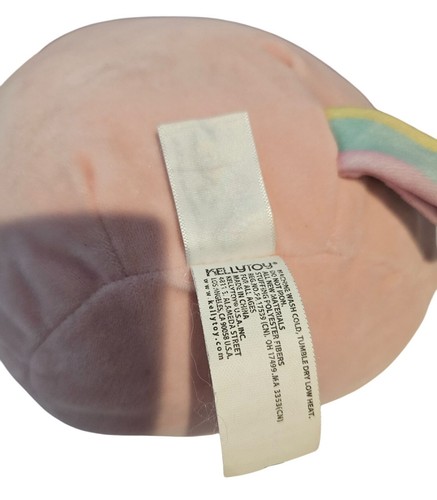 Kellytoy Squishmallows Ilene Pink Unicorn Plush 10" Flower Belly Easter Pillow - Picture 6 of 7