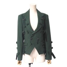 ISSEY MIYAKE Jacket Size 2 Belted Bondage Parachute Jacket Double Breasted B...