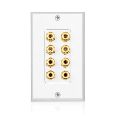 8 Posts Lautsprecher Wandplatte Heim  Wandplatte Audio Panel für 4 Laut1878