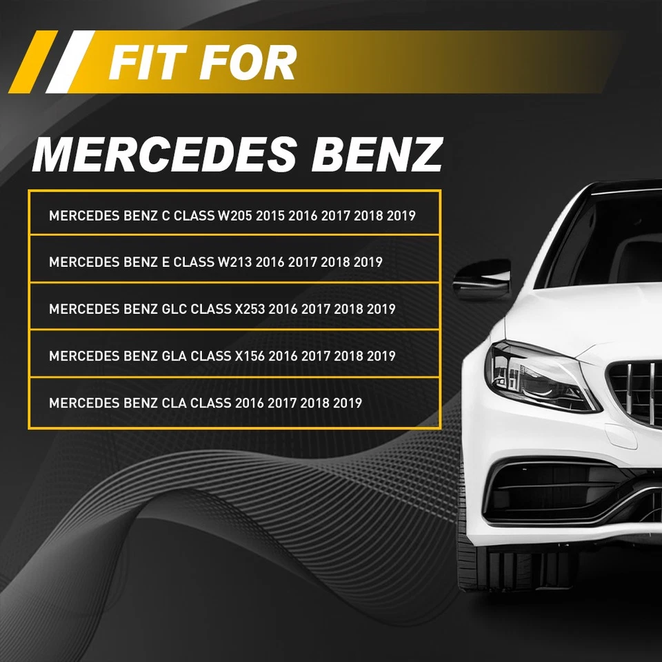 Cubierta de embellecedor de volante de fibra de carbono Fit Mercedes Benz GLC43 AMG 2017-19 X253 Foto 2 de 4