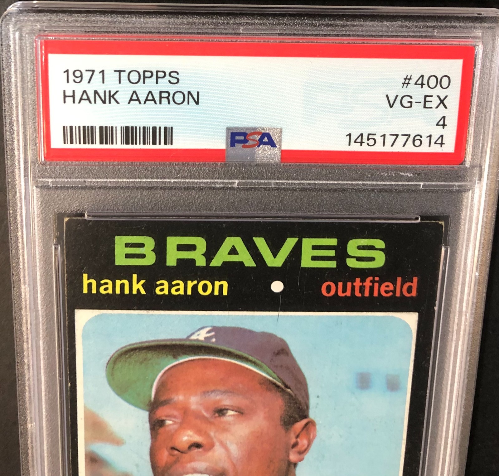 1971 Topps Hank Aaron #400 PSA 4 VG-EX! JUST GRADED! FREE SHIP! view 5