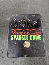 Voodoo Lab Sparkle Drive Guitar Overdrive Pedal Tested Working
