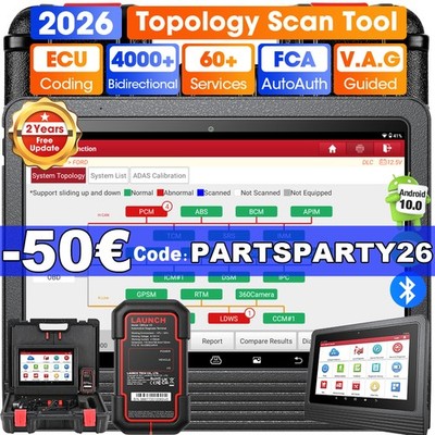 2026 LAUNCH X431 PRO3S+ V+ PRO 5 Profi OBD2 Diagnosegerät ALLE SYSTEM ECU Coding