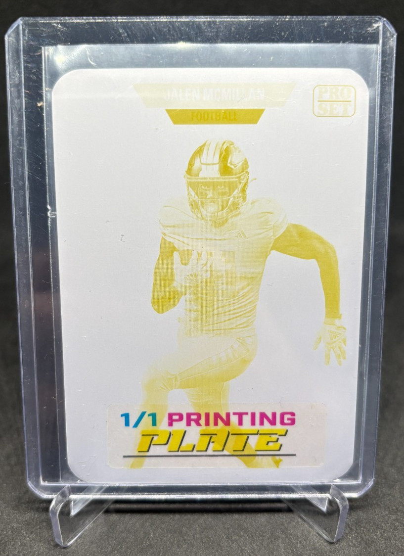 2024 Leaf Collective Multi-Sport 89 Pro Set JALEN MCMILLAN Yellow Plate 1/1