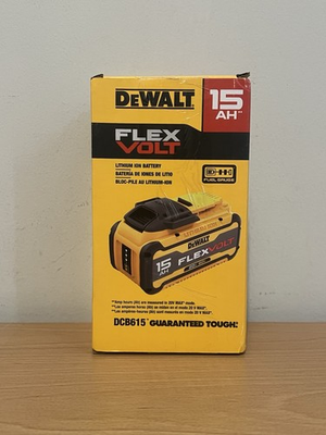#ad DEWALT DCB615 FLEXVOLT 20V 60V 15.0Ah SINGLE BATTERY BRAND NEW GENUINE USA MADE $309.99