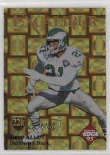 1995 Excalibur 22K Gold Prism Missing Serial Number Eric Allen HOF Shield 0q3