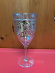 1 Tervis Wine Glass Stemware USA "E"