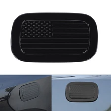Black Exterior Fuel Tank Door Cover Gas Lid Cap Trim For Dodge Durango11+US Flag