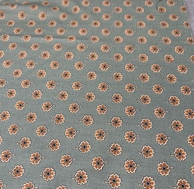 Andover Fabrics Green Floral Cotton Quilting Fabric by Kathy Hall 19x22''