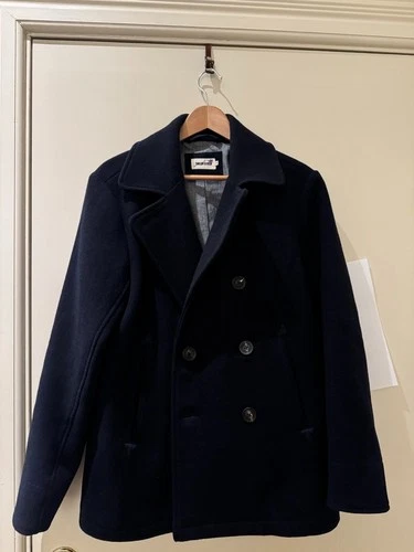 Taylor Stitch Mariner Navy Pea Coat Men 38 Small - Unused! - product listing photo