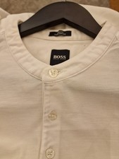 Boss Hugo Boss Men's Slim Fit White Long Sleeve Size M