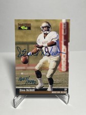 1995 Pro Line Classic Football STEVE McNAIR Rookie Autograph ON-CARD AUTO /3490 . rookie card picture