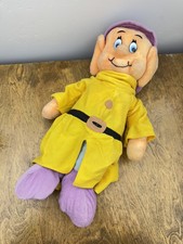 Vintage Walt Disney x California Stuffed Toys Snow White Dwarfs Dopey Plush 20"