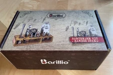 New Barillio Bar Bartender Kit & Bamboo Stand In Original Box and Packaging MINT