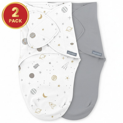 SwaddleMe by Ingenuity 1.0 Tog Neugeborenen Schlafsäcke Sunset Space 0-3m 2er Pack