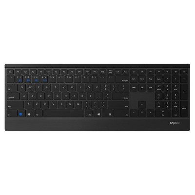 Rapoo Kabellose Tastatur ''E9500M Multi-mode Ultra-Slim'', Schwarz #1906889