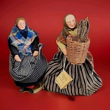 Pair Highland Character Dolls Sheena Macleod Scotland Scottish Fishwife Skye 8"