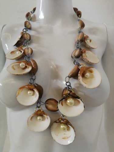jewelry woman fashion necklace pendant sea conch shell pearl oyster luxury brand - Picture 10 of 24