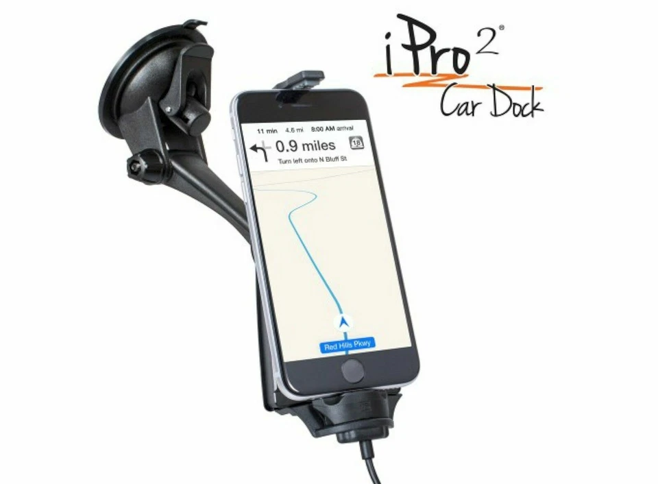 NEW iBOLT iPro2 Car Dock WINDOW MOUNT for iPhone XS Max/X/8+/7 PLUS/6S/SE - Image 3 of 4