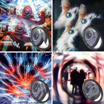Prism Filter 49-77mm Blur Special Effects Camera Nd UV star Photo Kaleidoscope