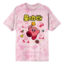 Kirby Kanji Tie Dye Unisex Tee, Pink