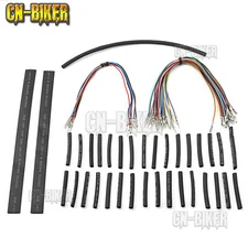 14" 16" Ape Hangers Handlebar Extension Wiring Harness For Harley FLHT/FLHR/FLHX