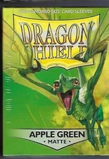  Dragon Shield Matte Apple Green (100) Shield Sleeves Free Shipping