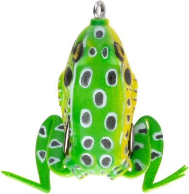 Lot 3 x Lunkerhunt Pocket Frog Lure 1.75'' Leopard Color 1/4 oz Topwater Weedless