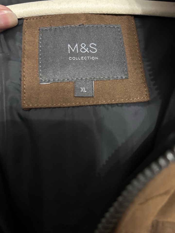 MARKS & SPENCER BROWN THINSULATE BODY WARMER GILET MENS SIZE XL eBay