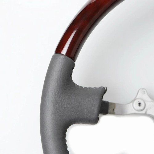 Toyota Land Cruiser 80 Series Steering Wheel Wood Grain 1995 - 1997 No Horn Pad - Picture 2 of 6