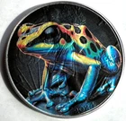 Beautiful Poison Dart Frog - American Silver Eagle 1oz .999 Silver Dollar Coin