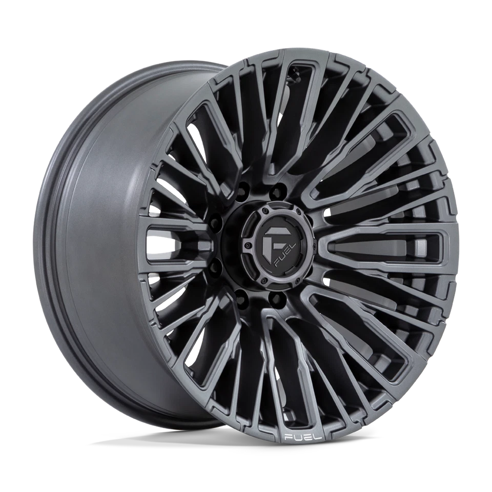 Llantas de 20 pulgadas Gunmetal Hummer H2 Chevy 2500 3500 20x10 8x6,5 orejetas combustible D848 Foto 4 de 4