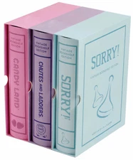 Candy Land, Chutes and Ladders, and Sorry Board Game Bookshelf Collection New