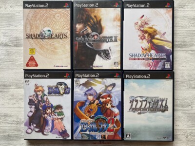 SONY PS2 Shadow Hearts & Iris no Atelier: Eternal Mana 1 2 & Grand Fantasm set