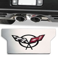 1997-2004 C5 Corvette Stainless Exhaust Plate Exclusive Large Premium Version