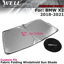 Windshield Heat Blocking Folding Sun Shade For BMW X2 2018-2021 WELLvisors