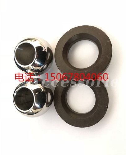 2pcs Q41/47 Valvola a sfera in fibra di carbonio sede CPTFE modificato PTFE anello di tenuta - Foto 4 di 4