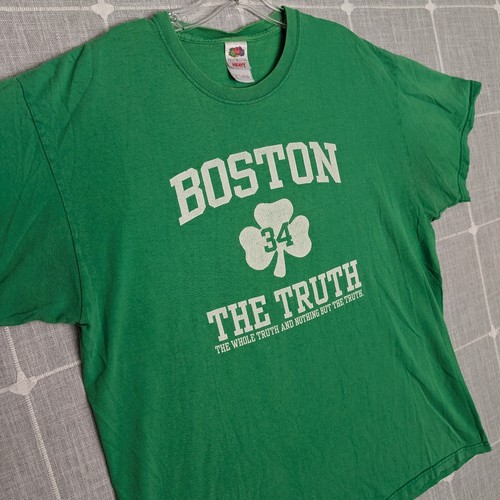 Camisa Pierce Fruit of The Loom Boston Celtics The Truth #34 Para Hombre Grande Verde - Imagen 14 de 20