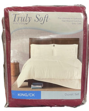 Truly Soft Everyday Minimalist 3-Pc. Duvet Set - KING / CAL KING - Burgundy