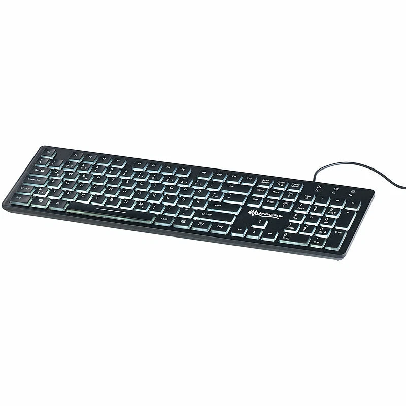 GeneralKeys Beleuchtete USB-Tastatur mit Nummernblock, deutsches Layout (QWERTZ) - Bild 2 von 4