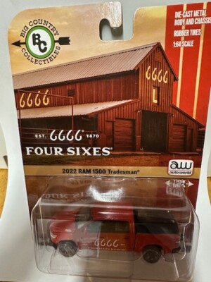 1/64 Four Sixes 2022 Ram 1500 Tradesmen Rot AWBC001