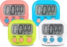 Available in 4 colors Timer Digital Large LCD Alarm Loud Count Down Clear 99min