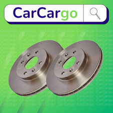 Premium Vented Front Brake Discs Pair Kia Rio 1.25 CVVT 2011-2017 256 mm