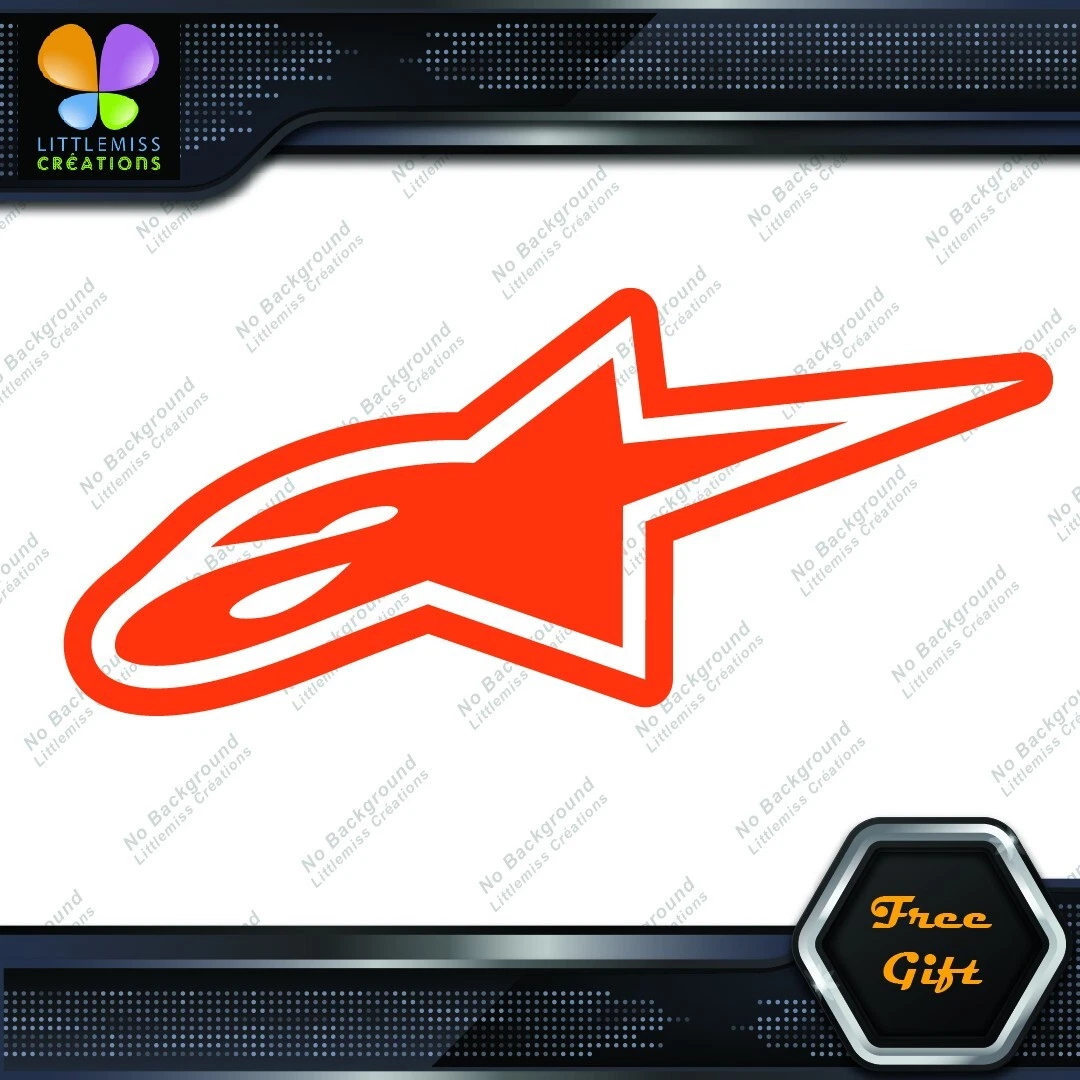 Compatible Alpinestars A Star Logo Motocross Motorcycles Vinyl Decals Stickers