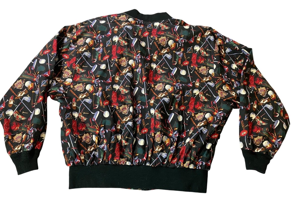 The Shell Game Golf-Themed Bomber Jacket Size XL | eBay