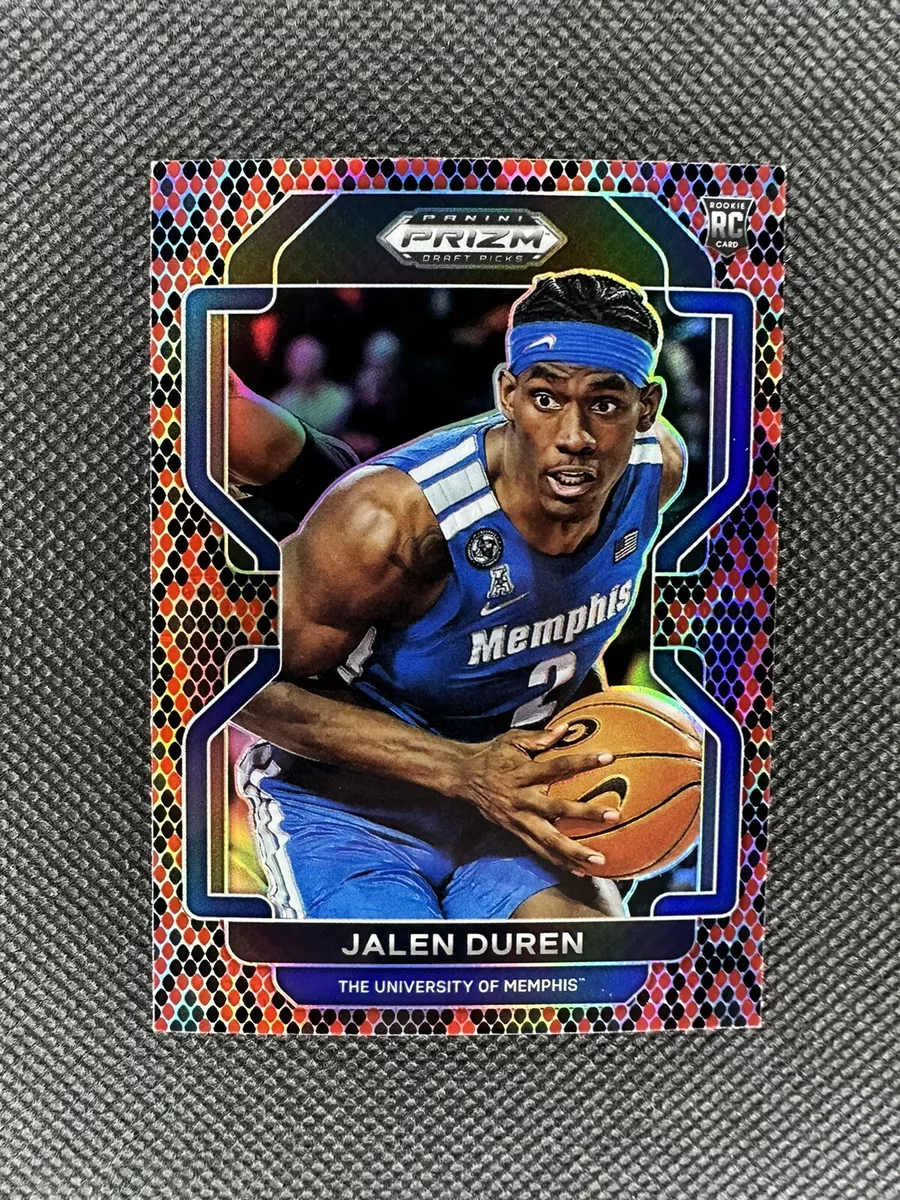 2022-23 Prizm Draft Picks Jalen Duren Rookie #58 Snakeskin Prizm SP! Pistons RC