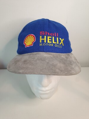 Baseballkappe Shell Helix Motoröle Wolle blau