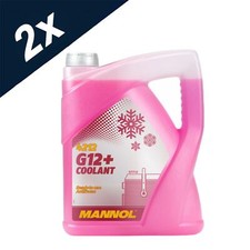 Coolant Antifreeze G12+ RED Ready Mixed 2x5L Long Life German Hi Spec 10 Litre