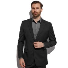 Natural Stretch Custom Tailored Charcoal Men Suit Extremely Comfortable To Wear