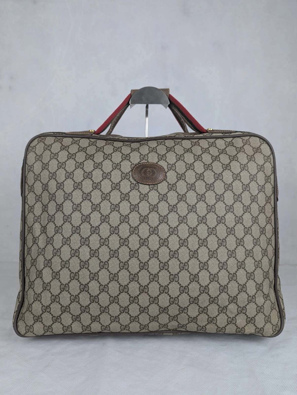 Sac femme GUCCI Sherry Line beige GG Supreme valise toile cuir